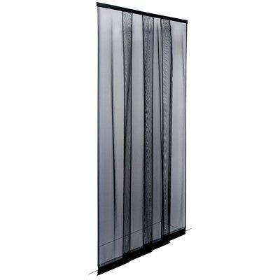 ZANZARIERA PORTA ECCO STRIP A STRISCE IRS  POLIESTERE NERO CM 140 H.CM 250