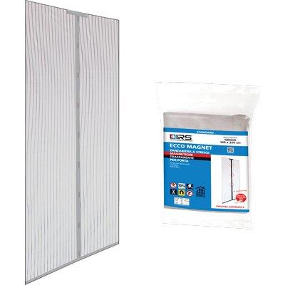 ZANZARIERA PORTA ECCO MAGNET IRS  POLIESTERE GRIGIO PANNELLI 2 CM 140 H.CM 240