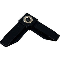 ANGOLO PROFILO ZANZARIERA LINEA C SANGIORGIO - MAGNETICO PLASTICA NERA- 25 pezzi