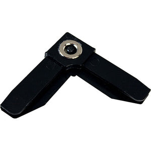 ANGOLO PROFILO ZANZARIERA LINEA C SANGIORGIO - MAGNETICO PLASTICA NERA- 25 pezzi