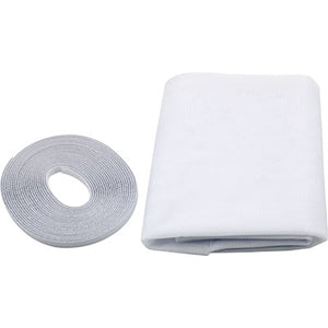 ZANZARIERA FINESTRA A STRAPPO EFFE - POLIESTERE BIANCO CM 130 H.CM 150- 5 pezzi