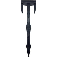 PICCHETTO CHIODO BLOCCA TELO STARS - PA NERO DENTATO MM 45X25 H.CM 16,5 CF=PZ 100- 1 confezioni