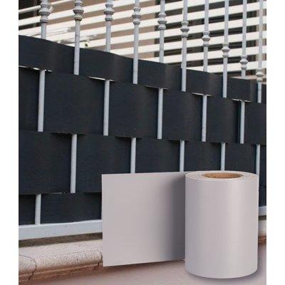 FASCIA COPRENTE RINGHIERE EFFE  PVC GRIGIO CHIARO H.CM 19 MT 35 + 20 CLIPS