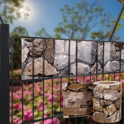 FASCIA COPRENTE RINGHIERE EFFE  PVC PIETRA H.CM 19 MT 35 + 20 CLIPS