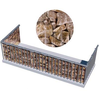 TELO BALCONE FRANGIVISTA STAMPATO STARS  PVC PIETRA GR/MQ 450 H.CM 90 L.MT 6 + CORDA