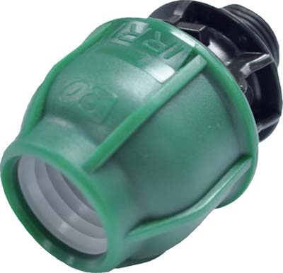 MANICOTTO A COMPRESSIONE FILETTO MASCHIO PN10 - MM 16X1/2M- 10 pezzi