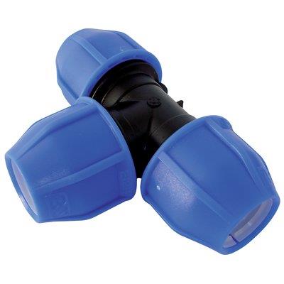 TEE A COMPRESSIONE PN16 - MM 25X25X25- 10 pezzi