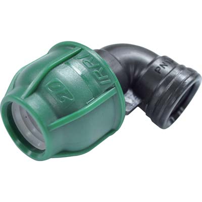 GOMITO A COMPRESSIONE FILETTO FEMMINA PN10 - MM 16X3/4F- 10 pezzi