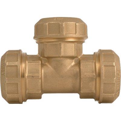 TEE A COMPRESSIONE PN25 730 ITAP - OTTONE MM 32X32X32- 4 pezzi