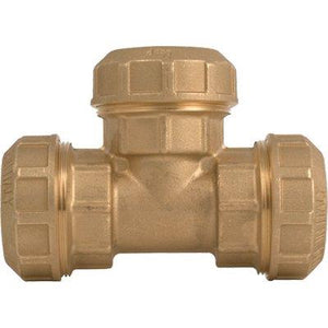 TEE A COMPRESSIONE PN25 730 ITAP - OTTONE MM 32X32X32- 4 pezzi