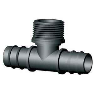 TEE PORTAGOMMA PN FILETTO MASCHIO IRRITEC - MM 16X16X1/2M- 100 pezzi