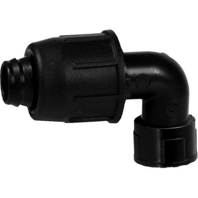 GOMITO A COMPRESSIONE FILETTO FEMMINA PN4 - MM 16X1/2F- 10 pezzi