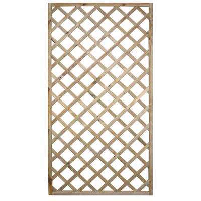 PANNELLO GRIGLIATO LEGNO EURO - PINO IMPREGNATO CORNICE MM 45X30 CM  60X180