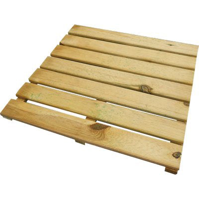 PAVIMENTO LEGNO EURO - PINO IMPREGNATO 7+3 LAMELLE CM 50X50 H.MM 24- 10 pezzi