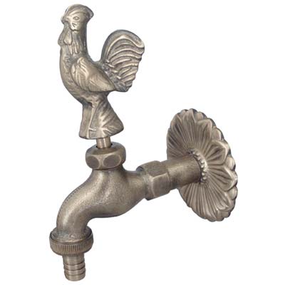 RUBINETTO ARTISTICO A VITE GALLO BRASS STARS  OTTONE 1/2M MM 25