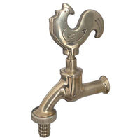 RUBINETTO ARTISTICO A VITE GALLO STARS  OTTONE 1/2M MM 25