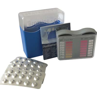 TEST ANALISI PH + BROMO X PISCINA - CF=TEST + PASTIGLIE 2X10- 1 confezioni