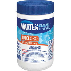 TRICLORO X PISCINA PASTIGLIE MARTEN - KG 1=5XGR 200- 3 pezzi