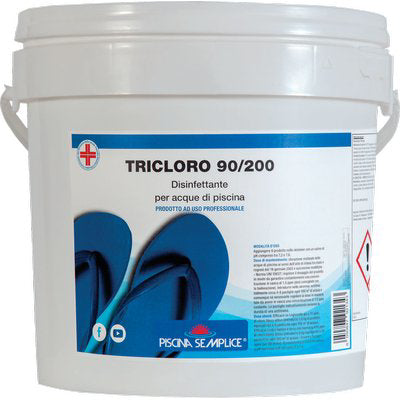 TRICLORO X PISCINA PASTIGLIE KG  5=25XGR 200 Piscina Semplice