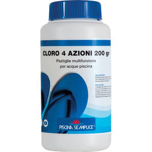 MULTIAZIONE X PISCINA PASTIGLIE KG  1=5XGR 200- 3 pezzi Piscina Semplice