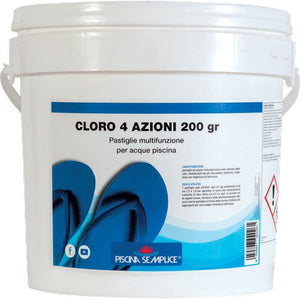 MULTIAZIONE X PISCINA PASTIGLIE KG  5=25XGR 200 Piscina Semplice