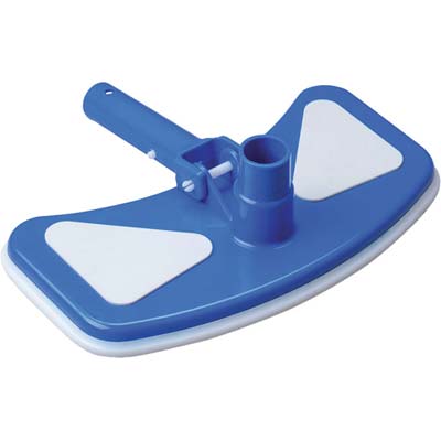 SPAZZOLA PISCINA ASPIRANTE RETTANGOLARE DOMUS  ATTACCO MM 28 TUBO MM 32/38 CM 29X13