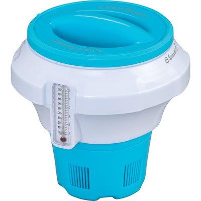 DOSATORE GALLEGGIANTE MAXI X PISCINA 58701 BESTWAY  + TERMOMETRO X PASTIGLIE GR 200