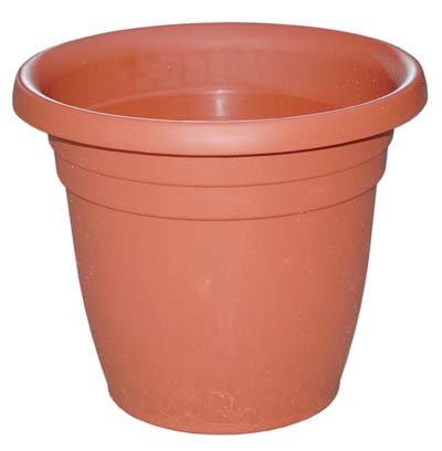 VASO TONDO THEA ICS - PP TERRACOTTA CM 23 H.CM 19- 12 pezzi