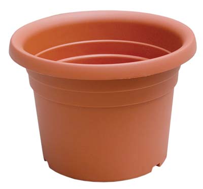 VASO CILINDRICO DAHLIA ICS - PP TERRACOTTA CM 17 H.CM 13- 12 pezzi