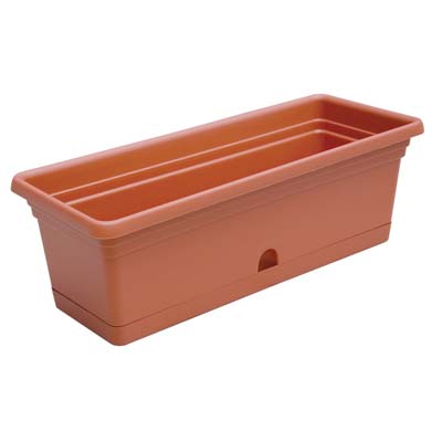 CASSETTA + RISERVA MELISSA ICS - PP TERRACOTTA CM 50X20 H.CM 16- 6 pezzi
