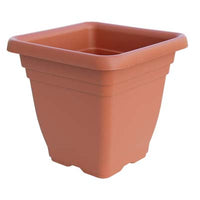 VASO QUADRO LAURUS ICS - PP TERRACOTTA CM 40X40 H.CM 36- 6 pezzi