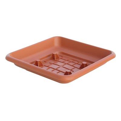 SOTTOVASO QUADRO LAURUS ICS - PP TERRACOTTA X VASO CM 25X25- 6 pezzi