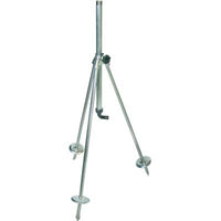 BASE TRIPODE X IRRIGATORE  ACCIAIO ZINCATO 3/4M+PORTAGOMMA H.CM 80