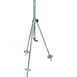 BASE TRIPODE X IRRIGATORE  ACCIAIO ZINCATO 3/4M+PORTAGOMMA H.CM 80