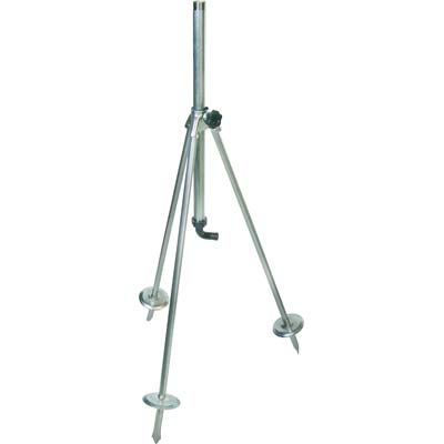 BASE TRIPODE X IRRIGATORE  ACCIAIO ZINCATO 3/4M+PORTAGOMMA H.CM 80