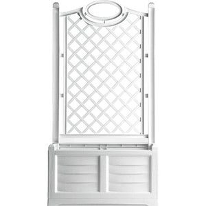 FIORIERA + GRIGLIATO SEPARE BAMA - PP BIANCO CM 80X42,5 H.CM 150