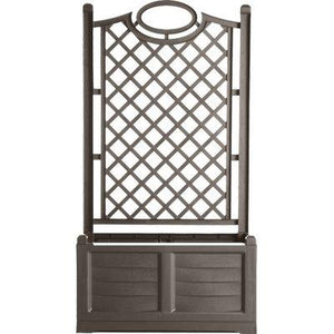 FIORIERA + GRIGLIATO SEPARE BAMA - PP CAPPUCCINO CM 80X42,5 H.CM 150