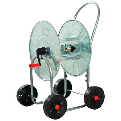 AVVOLGITUBO IRRIGAZIONE CARRELLATO AGRATI  ACCIAIO ZINCATO 4 RUOTE PLT X TUBO 3/4 MT 80