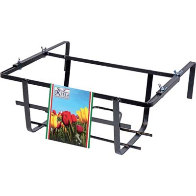 BALCONIERA TULIPANO REGOLABILE - FERRO BATTUTO VERN NERO CM 40X22 H.CM 15- 5 pezzi
