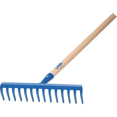 RASTRELLO GARDEN EXTRA + MANICO AGEF  ACCIAIO VERN/FAGGIO DENTI 12 CM 30 H.CM 120