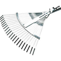 SCOPA GIARDINO A VENTAGLIO 851 AGEF - ACCIAIO ZINC CM 39/48X41,5 O.CONICO MM 26- 2 pezzi