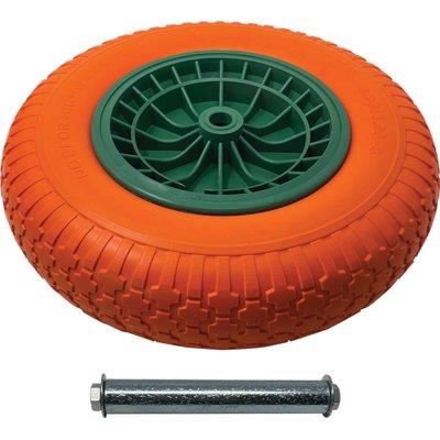 RUOTA PU ANTIFORO CARRIOLA GARDEN BIGTWO PRIMULA  4.00X8 DISCO PP ASSE MM 20X128