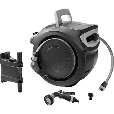 AVVOLGITUBO IRRIGAZIONE KIT REWALL GLOBO GF  PLASTICA +TUBO 1/2 MT 20 +RACCORDI+PISTOLA