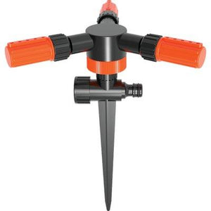 IRRIGATORE 3 BRACCI EVO SU PUNTALE STARS - INNESTO RAPIDO PASSANTE SELF- 5 pezzi