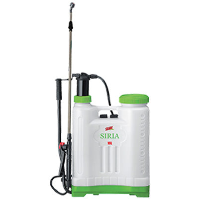 POMPA A SPALLA SIRIA 16 STARS  LT 16 POMPANTE NYLON LANCIA ASTA METALLICA