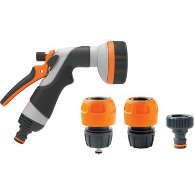 IDROPISTOLA MULTIFUNZIONE IN KIT 8 JET GF  PRESA A RUBINETTO 3/4+STOP+PORTAGOMMA 80006926