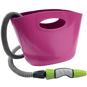 TUBO IRRIGAZIONE ESTENSIBILE AQUAPOP KIT BORSA GF  FUXIA MT  5/15 +RACCORDI+LANCIA