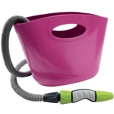 TUBO IRRIGAZIONE ESTENSIBILE AQUAPOP KIT BORSA GF  FUXIA MT  5/15 +RACCORDI+LANCIA