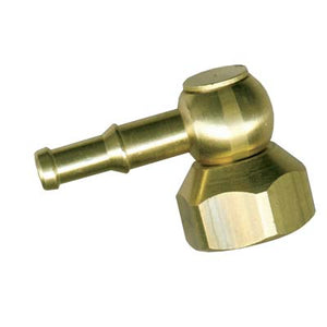 PORTAGOMMA GIREVOLE FILETTO FEMMINA AP OTTONE - MM 8/10 3/4F- 2 pezzi