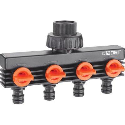 PRESA A RUBINETTO + 4 INNESTI RAPIDI CLABER  3/4F SELF 8581